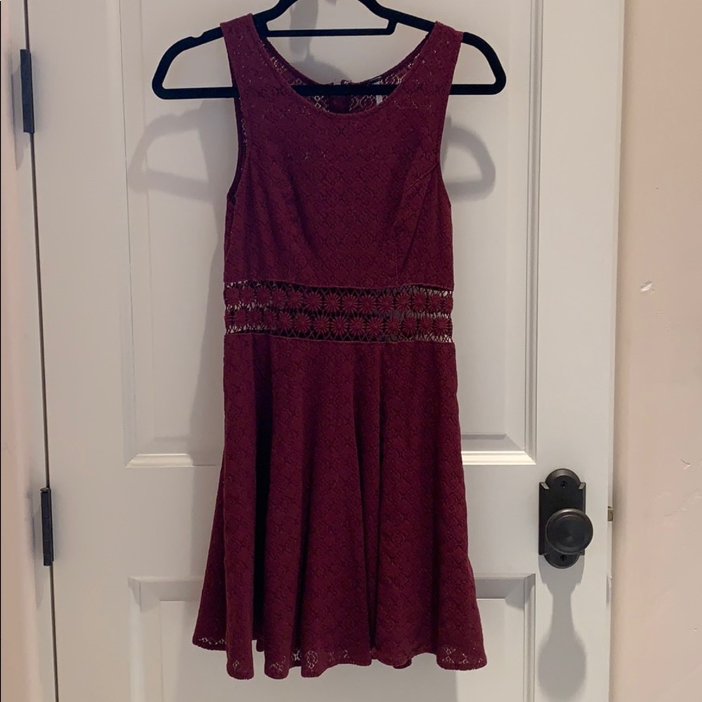 Free People maroon dress size 4